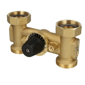 H-mixer 1", AA 125 mm, 1 1/2" ET 4-way design, brass