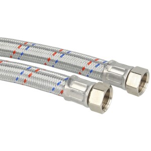 Connecting hose 500 mm (DN 19) ¾" IT x ¾" IT zinc-coated