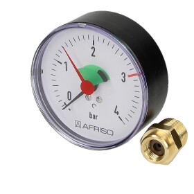 Afriso pressure gauge 0-2.5/4 bar &frac12;&quot; axial 80...