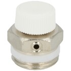 Radiator vent valve 1/2&quot; manual with knurled nut