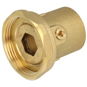 Pump connection with ball valve union nut 1 1/2" x 1" IT, PAV/A-F25