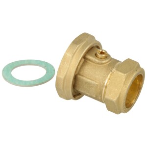 Watts Pump connection with ball valve union nut 1 1/2" x 28 mm, PAV/A-L28 10003680