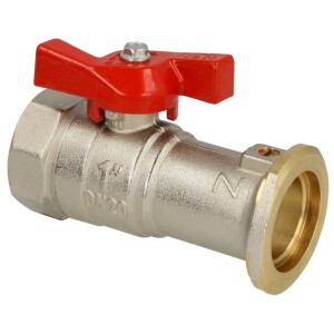 Ball valve Meibes-flange 1" x 1" IT with gravity brake