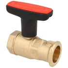 Heimeier pump ball valve Globo P 1&quot; socket x flange without gravity brake 062004000