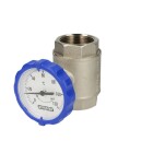 Simplex Ball valve 1&frac14;&quot; IT with thermometer blue F10151