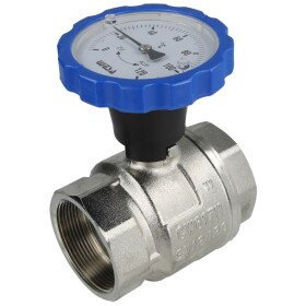 WESA-ISO-Therm ball valve blue 2" IT thermometer handle
