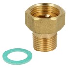Connection fitting with threaded sleeve &frac12;&quot; ET x &frac34;&quot; union nut