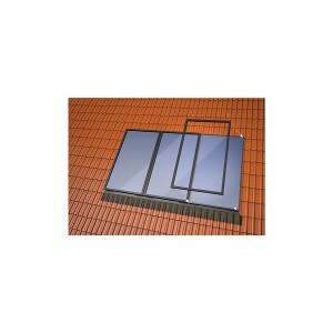 Single-sheet in-roof extension set 4plus tiles 1 vertical meander/harp