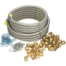 Assembly kit flexible metal hose DN 16