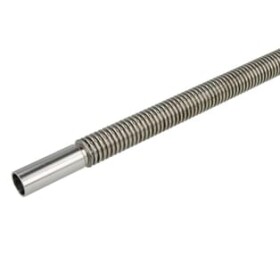 Corrugated stainless steel pipe DN 25 300 mm both ends...