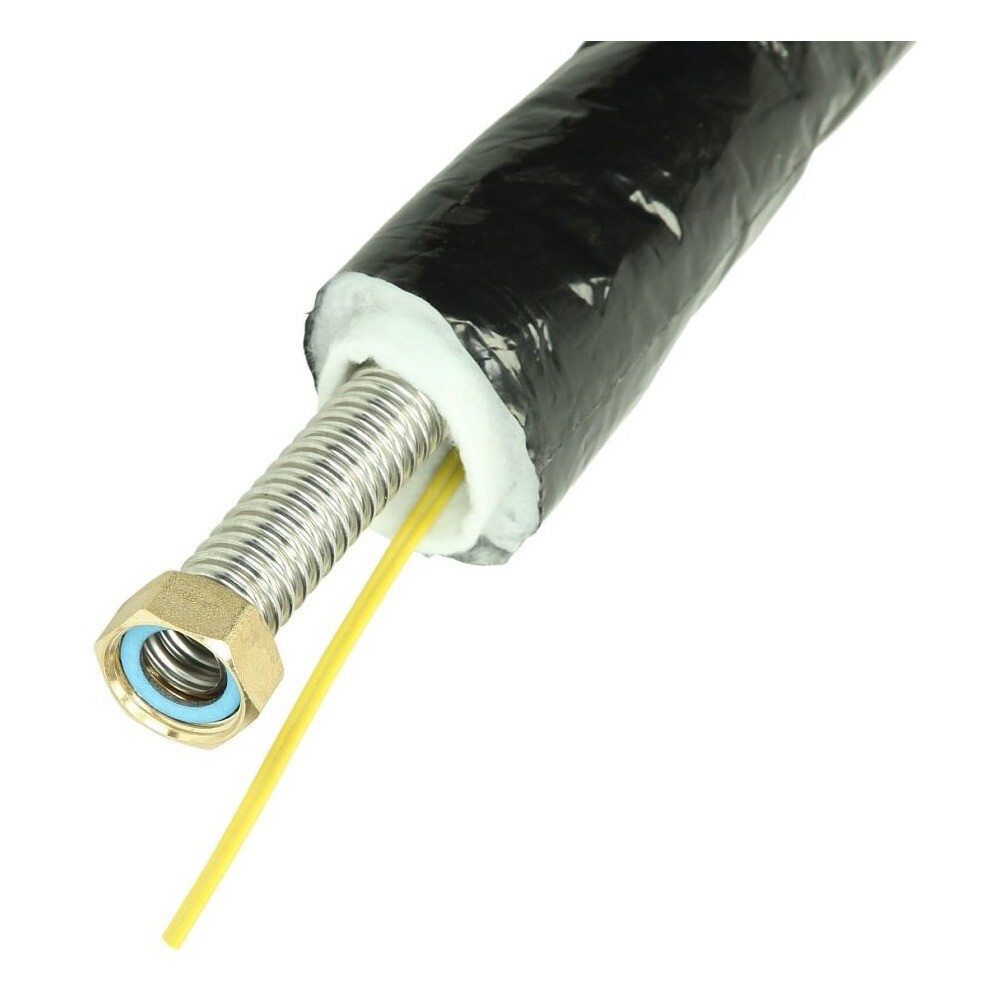 Edelstahlwellrohr OEG-Flex Single DN16 mit 13 mm Vliesisolierung auf