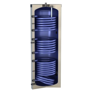 OEG solar storage tank 3Plus 300 litres with 3 smooth-pipe heat exchangers