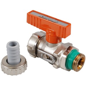 Simplex KFE ball valve ½" solar PN 16 with hose screw connection