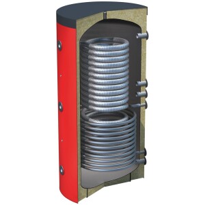 OEG Hygienic storage tank 500 litres with 1 smooth pipe heat exchanger