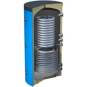 OEG Hygienic storage tank 400 litres with 1 smooth pipe heat exchanger