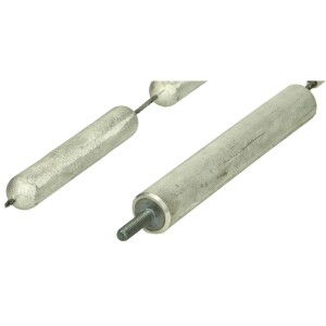 Magnesium chain anode for insulated installation