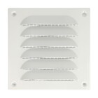 Upmann weather protection grill aluminium traffic-white RAL 9016