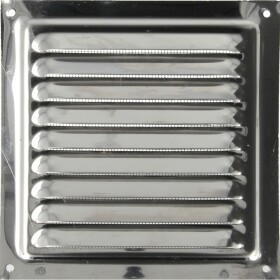Weather protection grill stainless steel V2A 150 x 150 mm