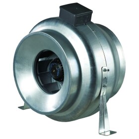 Radial pipe fan DN 125 with mounting bracket