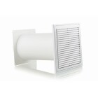 Upmann telescopic fan DN 150 Round connection, white, adjustable