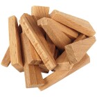 Duct wedges made of beechwood 250 pieces 44x7x4-14mm