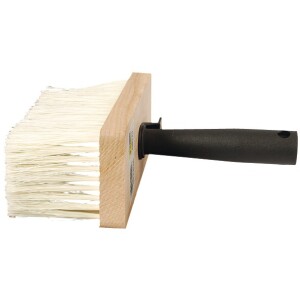 Ceiling brush 170 x 70 mm plastic bristles dark wooden body