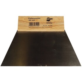 Smoothing spatula 180 mm blade 0.4 mm thick with wooden...