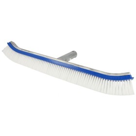 Pool brush 45 cm/18&quot; plastic curved