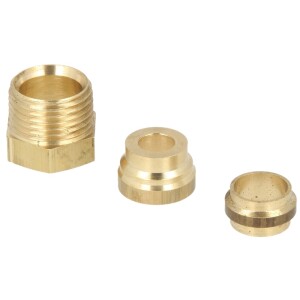 connector set oil filter, Oventrop, 3/8 x 10 mm, double