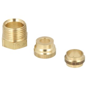 connector set oil filter, Oventrop, 3/8 x 8 mm, double