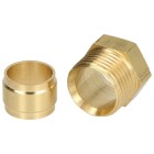 connector set oil filter, Oventrop, 3/8 x 12 mm, double