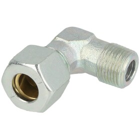 Male stud elbow 3/8" x 12 mm with conical thread