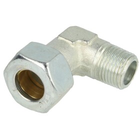 Male stud elbow 1/2" x 18 mm with conical thread