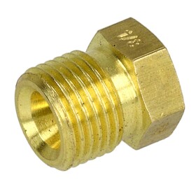 Nipple connection 4 mm x 1/8" brass