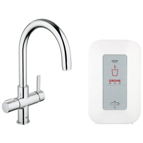 Red Duo  single-lever sink mixer