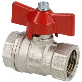 Brass ball valve 1/2" IT/IT, DN 15 with wing handle,...
