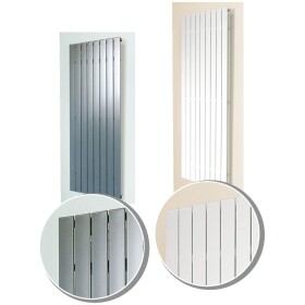 OEG radiateur design Tuvalu 938 W blanc raccord central