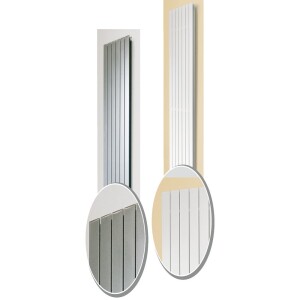 OEG design room-radiator Tuvalu double 1,411 W white middle connection