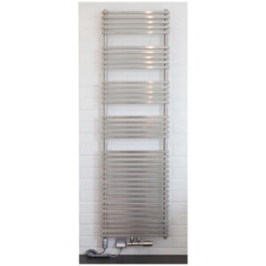 OEG bathroom radiator Isola 811W brushed stainless steel middle connection