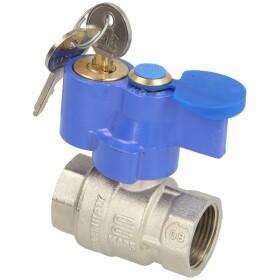 Brass ball valve 3/4&quot; IT/IT, DN 20 with wing handle,...