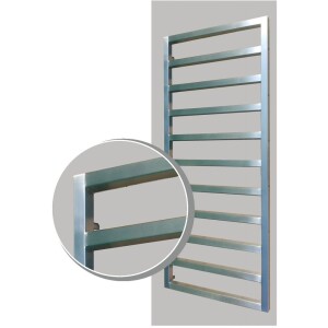 OEG radiateur design Kanton II 668 W raccord central inox