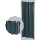 OEG design radiator Malden II 1298 W middle connection RAL 7016