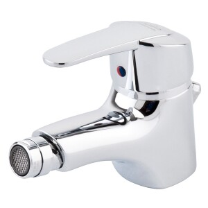 Single lever bidet mixer nizza with waste set