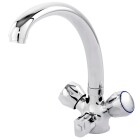 Two-handle sink mixer &quot;Doble&quot;, chrome with dishwasher connection
