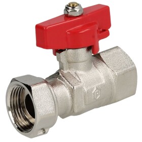 MS ball valve 3/4" x 3/4" IT/lock nut with wing...