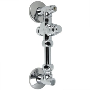 Benkiser urinal flush valve 1/2" with stop valve & wall outlet bend