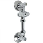 Benkiser urinal flush valve 1/2&quot; with stop valve &amp; wall outlet bend