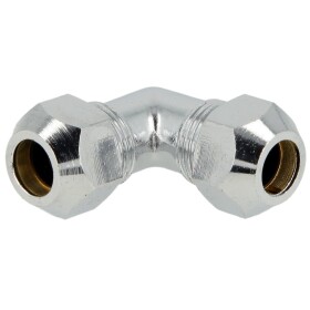 Crimp screw joint elbow 1/2 x 12 mm, chrome-plated