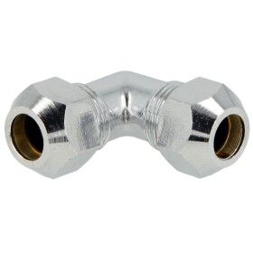 Crimp screw joint elbow 3/8 x 8 mm, chrome-plated