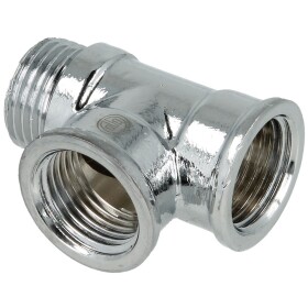 T-piece ET/IT/IT 1/2&quot; chrome-plated brass